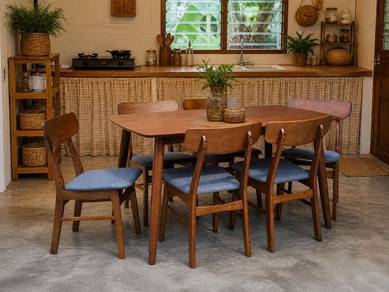 Nordic Set Meja Makan 1+6