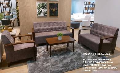 Wooden Sofa Set IT6755 GY