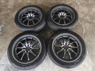 Rim second 16 Ce28 siap tayar city vios myvi saga