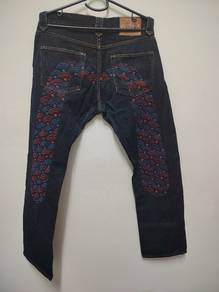 Evisu Jeans Selvedge with Red and Blue Japan Wave 