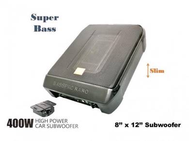 8''x12'' COMPACT-SLIM ACTIVE SUBWOOFER Super Bass