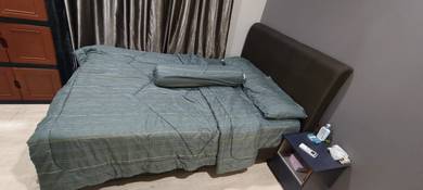 Queen Size Bed Frame + Mattress for Sale