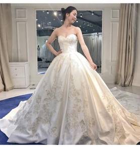 White fishtail wedding bridal dress gown RB1157