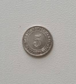 VERY RARE OLD COINS 5 Cents (1919) KING GEORGE V