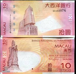 Macau 10 patacas 2005-10 p new unc
