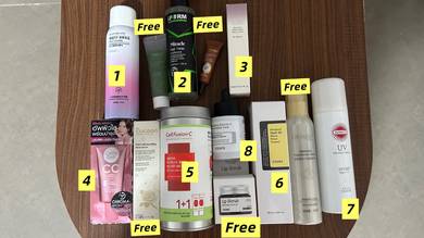 Cosmetics and candles for sale