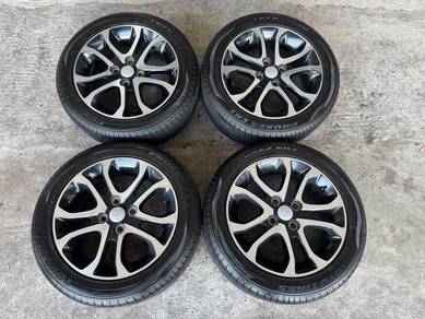 Rim original myvi 15 inch tayar toyo cr1 bunga 98%