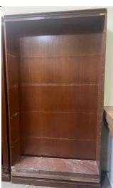 Classic executive tall wooden bookcase / wall disp
