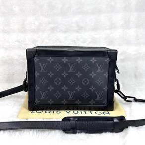 LV Bag Soft Trunk Monogram Eclipse Large