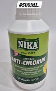 Nika Anti Chlorine 500ml Fish Aquarium Akuarium
