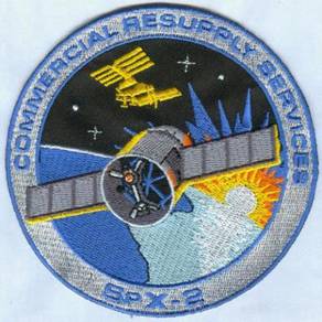 Spacex NASA Insignia SpX-2 Mission Space Patch