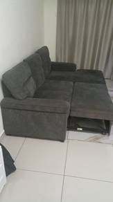 L-Shape Sofa with Hidden Storage