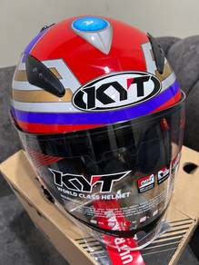 KYT Galaxy Flat R - Ultraman Tiga Fire Red