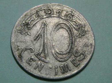 France 10 Centimos 1916 [Aluminium] (Kod : A0386)