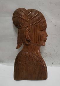 Vintage Mid-Century Modern Hand Carved Wood Prince