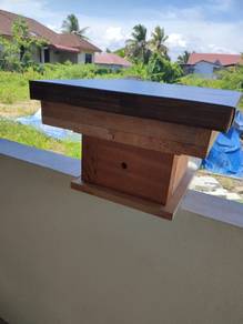 Kotak kelulut 2 lapis kayu tebal
