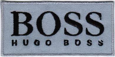 Hugo Boss GREY F1 Car Racing Badge Iron On Patch
