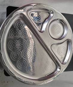 Thali plate stainless steel 