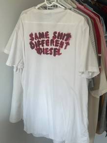 diesel white tee xl
