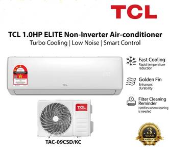 TCL 1.0 hp  air cond 1hp free install