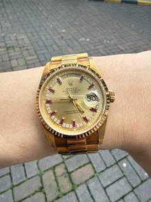 Rolex Day Date 18238 Ruby Diamond