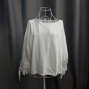 Zara White Lantern Sleeve Top