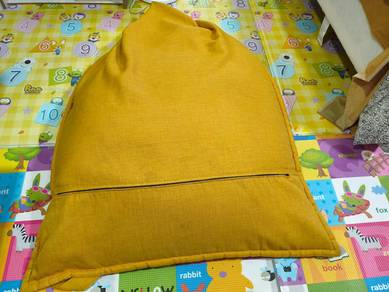(Original above 300) Yellow canvas bean bag chair
