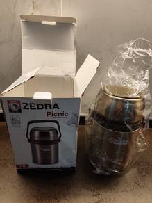 Zebra picnic vacum food jar