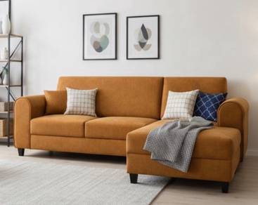 Sofa L Shape Mewah Mampu Milik