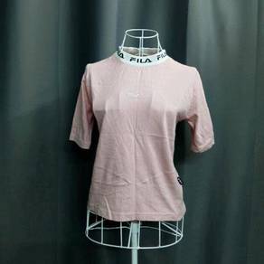 Fila Lettering Collar Soft Pink Tee