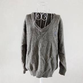 Polo Grey V Neck Sweater