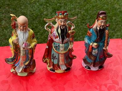 Mini Ceramic Fu Lu Shou Set (3 pcs)迷你福禄寿 (3件套)