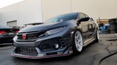 EVS Carbon Fiber Bodykit front Lip side FK8 Type R
