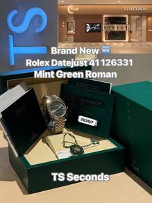 Rolex Datejust 41mm 126331 Mint Green Roman Dial