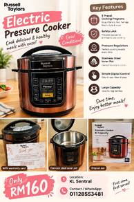 Taylors 6L Electric Pressure Cooker