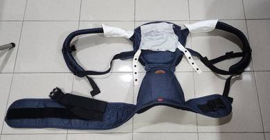 Baby hip seat carrier solid (denim), Made in Korea