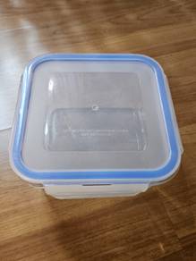 Glass Food Container with Blue Seal Cover