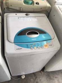 Blue Washing Machine Auto Basuh Top Toshiba Mesin
