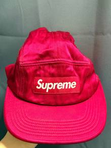 Supreme Satin Camp Cap - Red