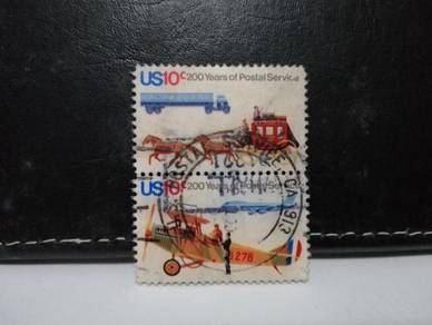1975 USA Stamps Postal Service Mail Coach Aircraft