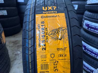 Tayar Baru 225 60 18 Continental UX7 new Tyre offe