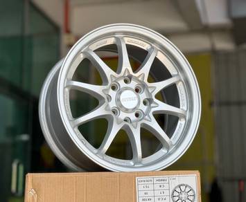 Sport Rim Baru 15 Volk Rays CE28 Silver Siap Trade