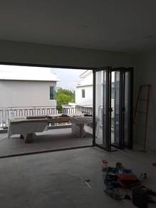 Pintu Folding Kace Bilik/Balcony- Aluminum-Kace