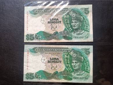 Wang $5 Jaffar Hussien 2pcs