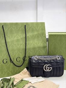 Gucci Marmont Black GG Full Set