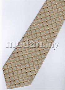 ID243 Hand Made Men Formal Yellow Striped Neck Tie