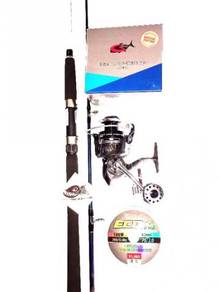 Gtech 5000 high carbon reel combo seahawk rod