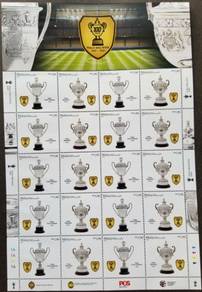 Mint Stamp Sheet 100 Tahun Piala Malaysia 2021