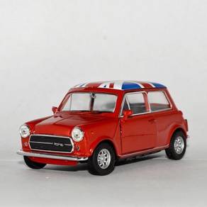 Mini Cooper 1300 red diecast model (england top)
