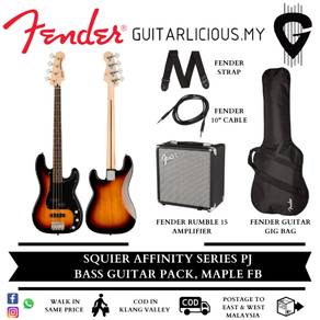 Squier By Fender Affinity Series PJ BassGuitarPack